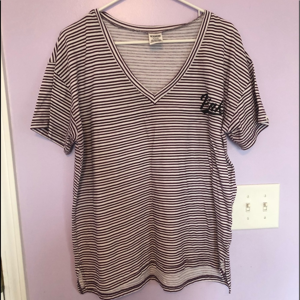 V-Neck PINK T Shirt